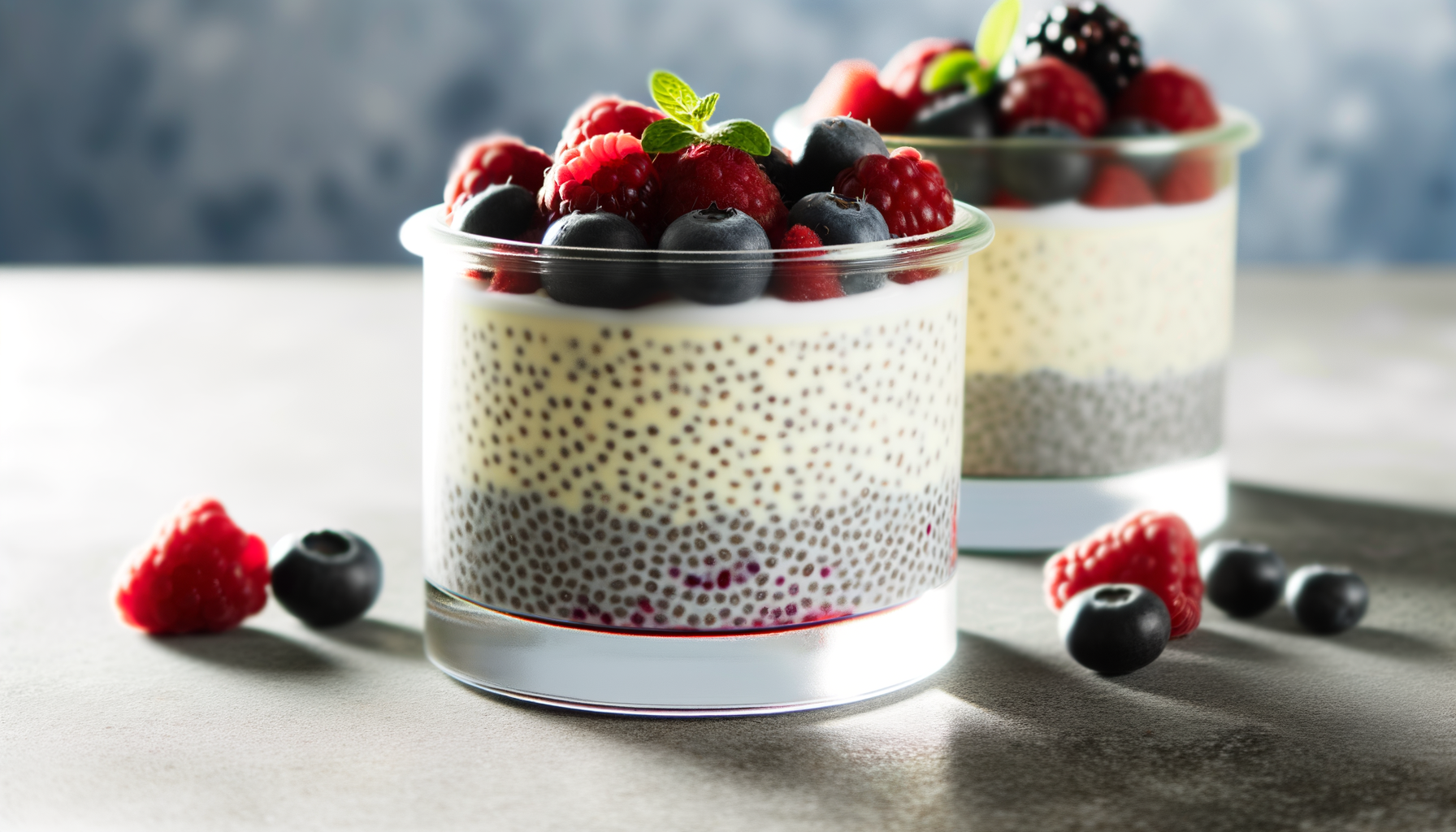 Budino di Chia ai Frutti di Bosco