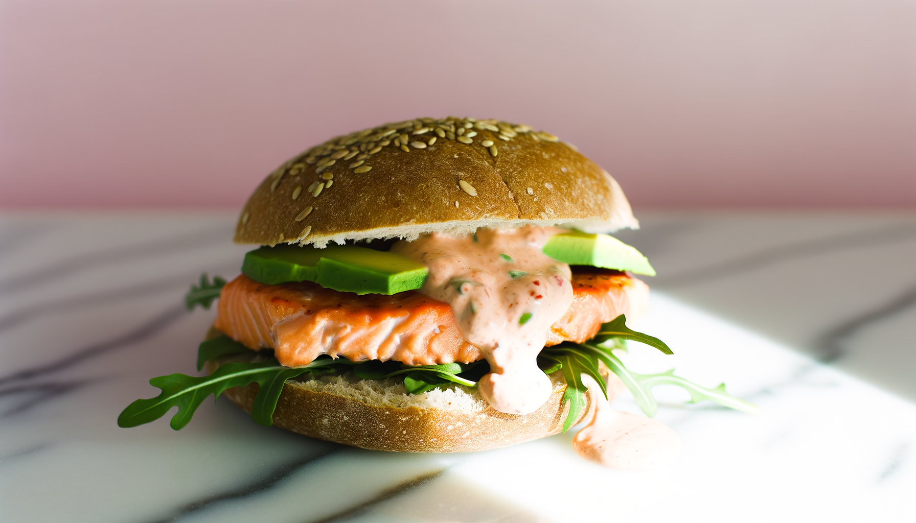 Burger di Salmone con Salsa Piccante