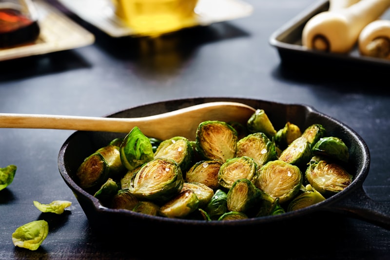 Cavolini di Bruxelles con Pancetta e Castagne