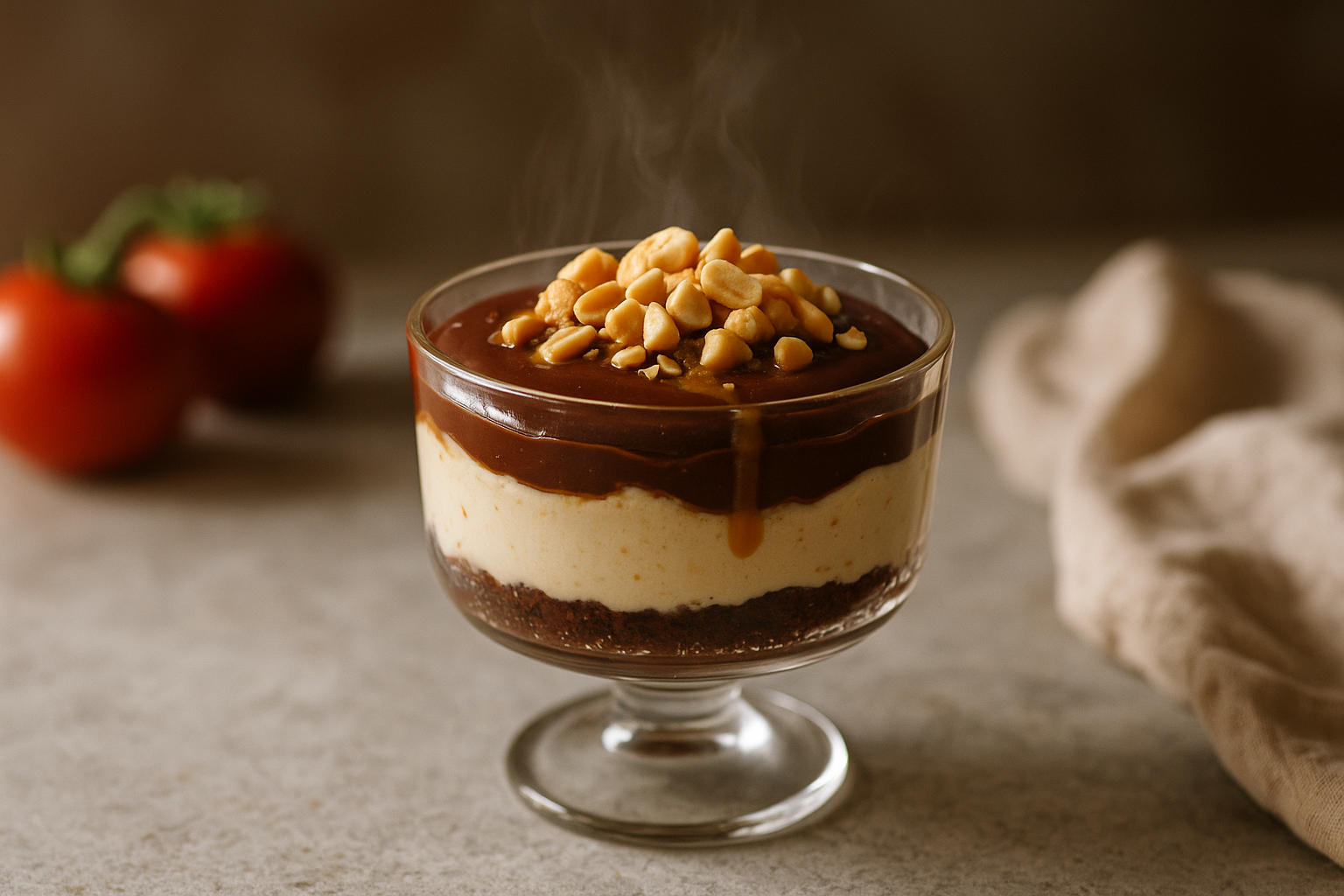Coppa Cheesecake Cioccolato e Arachidi