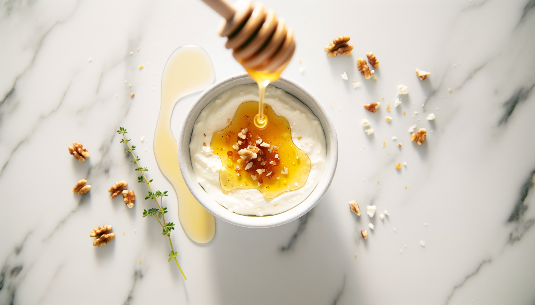Crema di Ricotta con Miele e Noci
