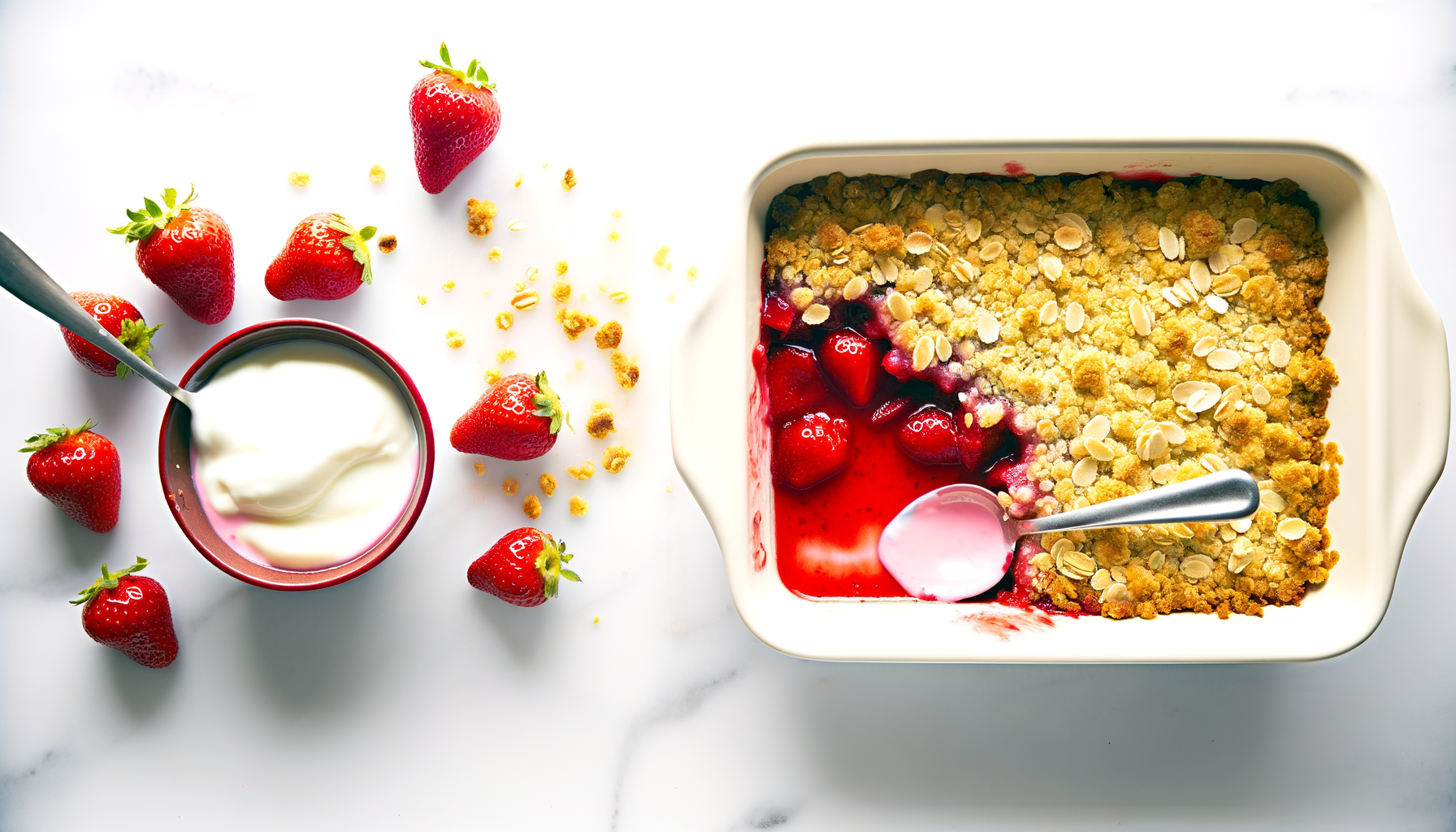 Crumble di Fragole Sano