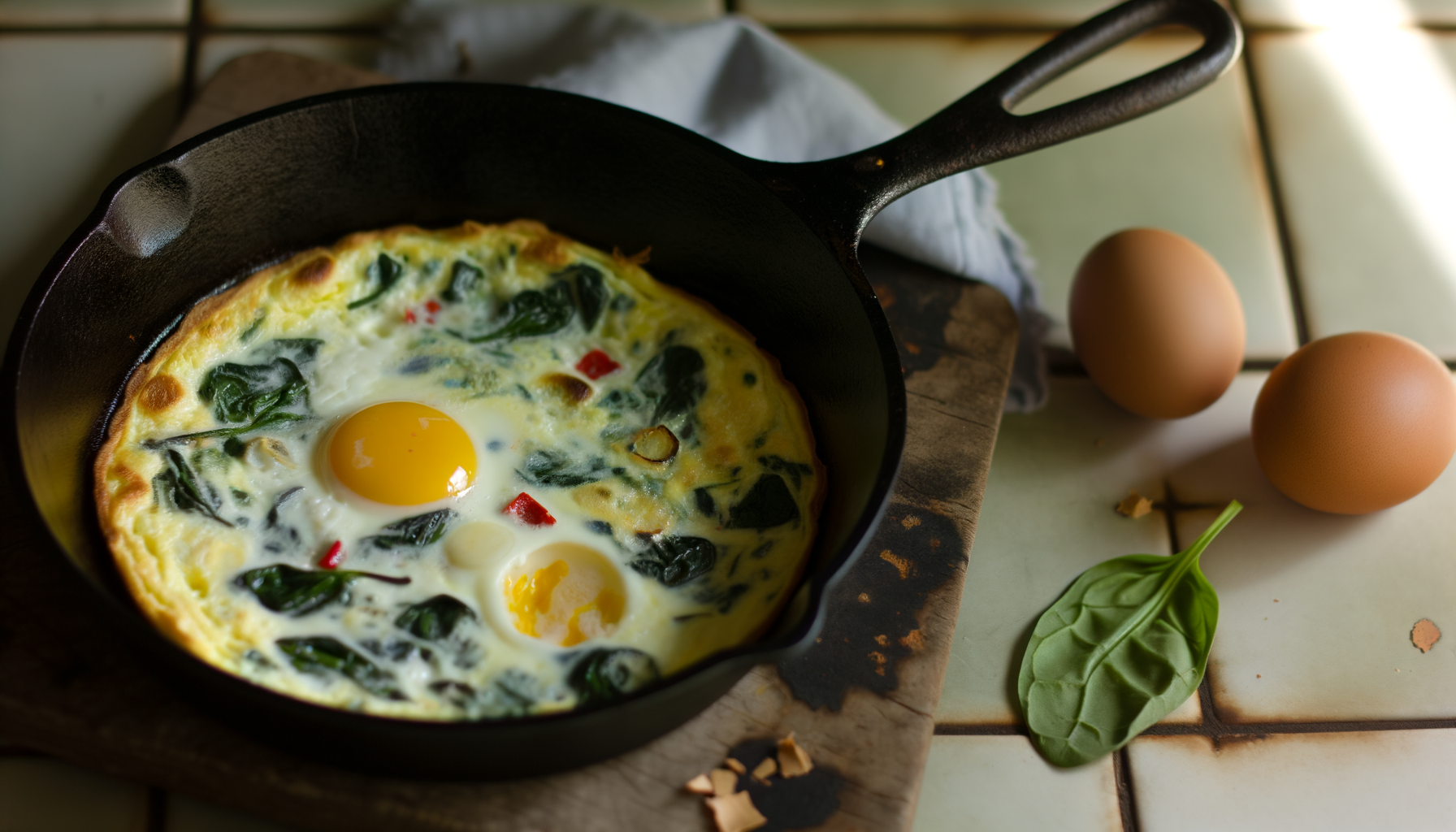Frittata ai Bianchi d'Uovo con Verdure