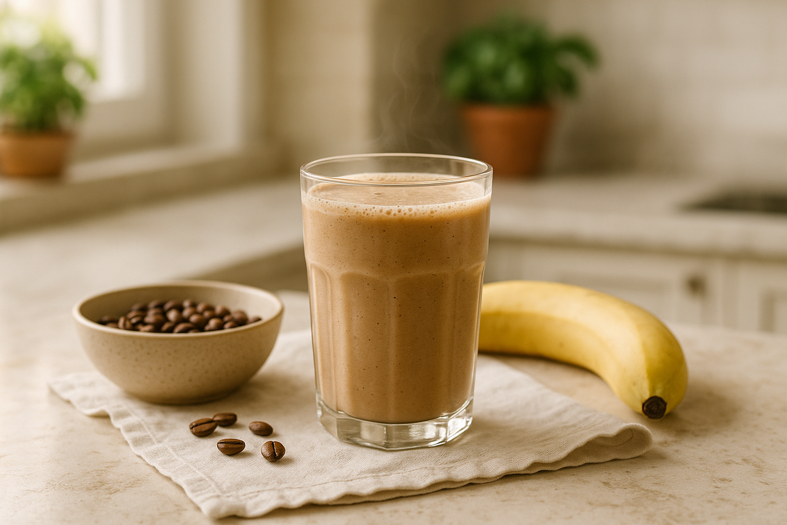 Frullato Proteico al Caffe e Banana