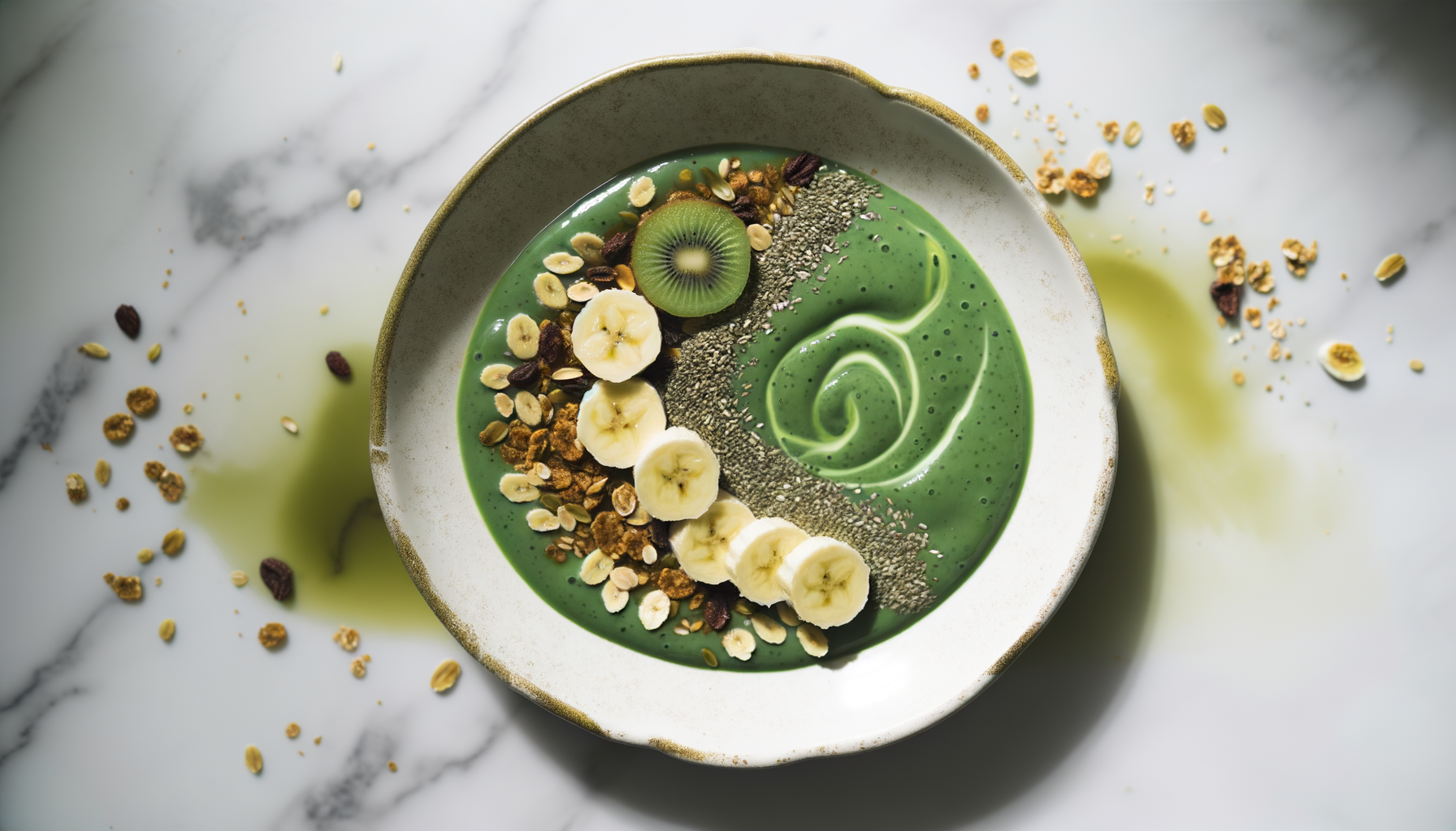 Green Smoothie Bowl agli Spinaci