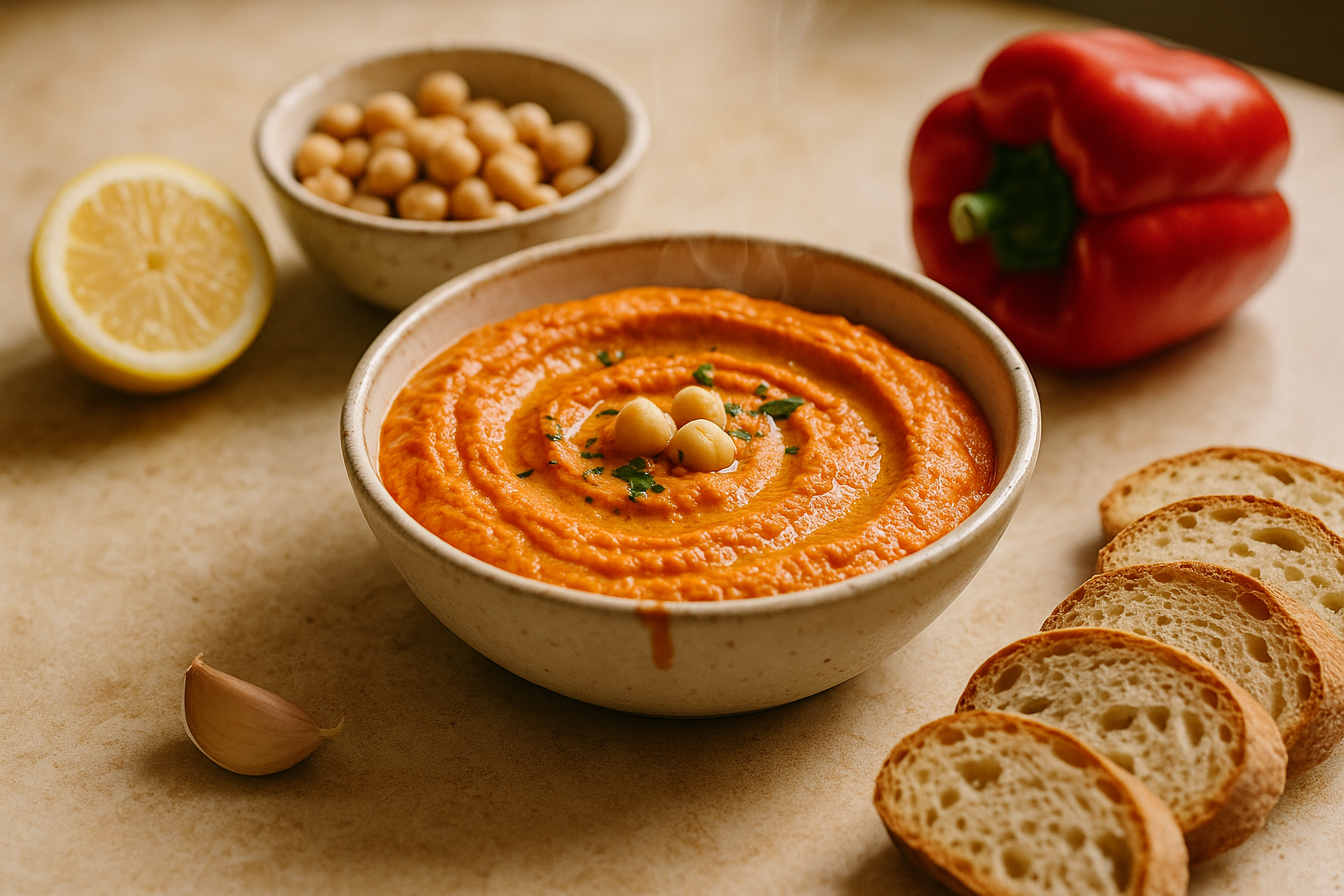Hummus ai Peperoni Rossi