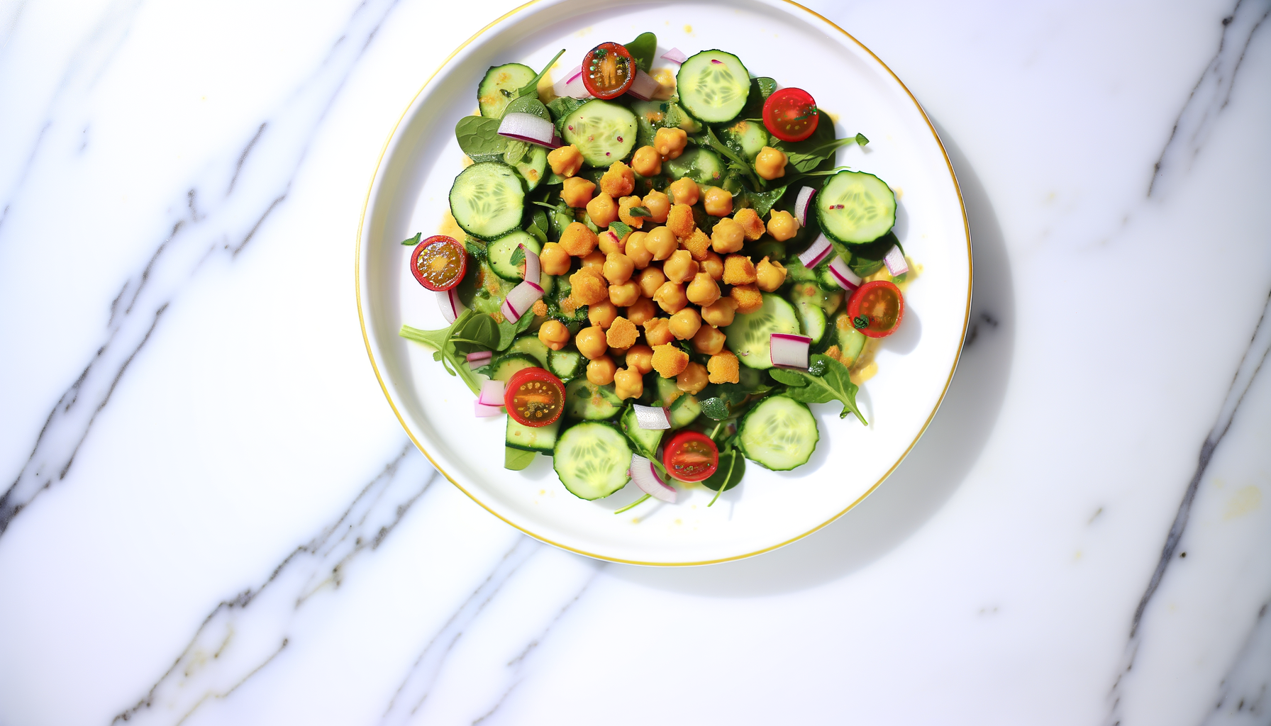 Insalata di Ceci Arrosto e Verdure