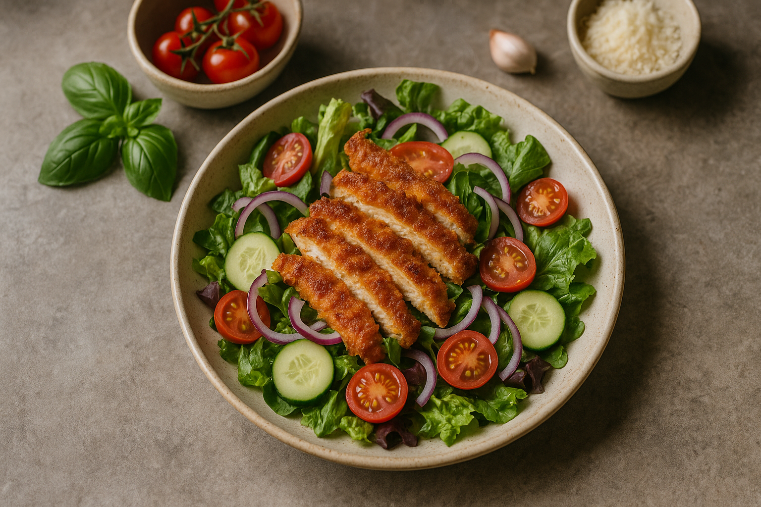 Insalata di Pollo Croccante Piccante