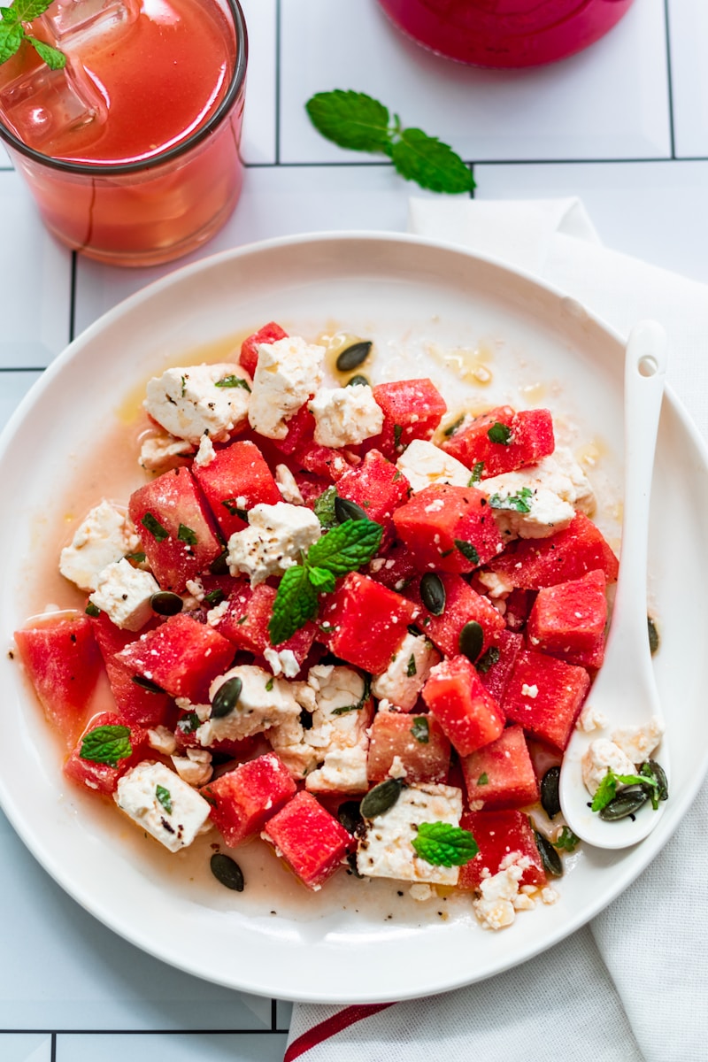 Insalata di Anguria e Feta con Menta