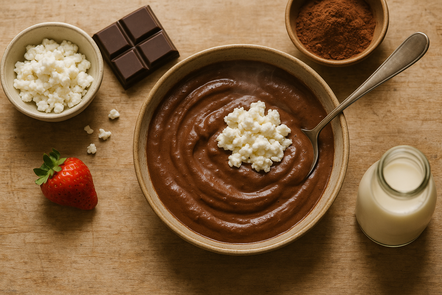Mousse al Cioccolato con Fiocchi di Latte