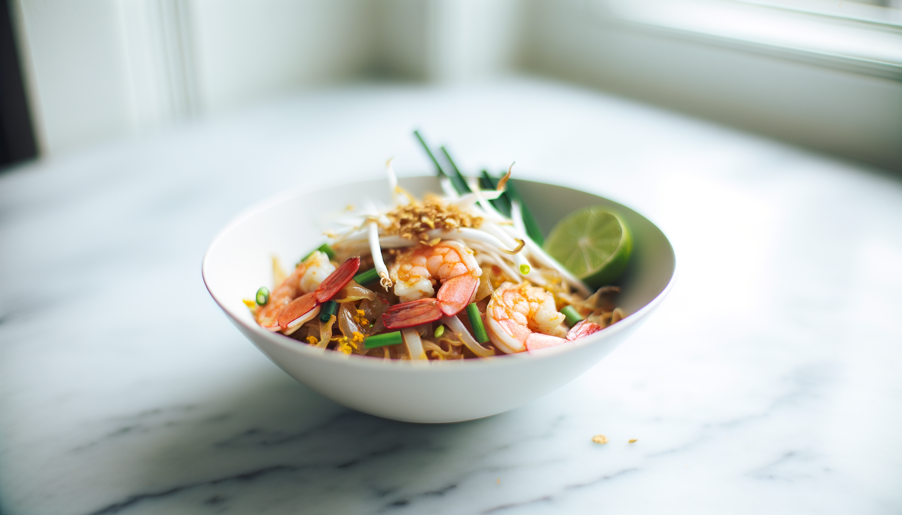Noodles Saltati con Gamberi alla Thai