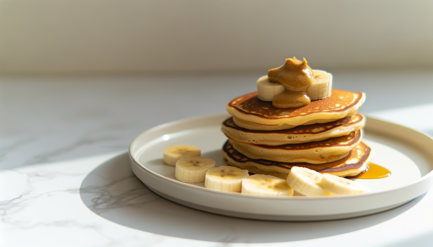Pancakes al Burro di Mandorle e Banana