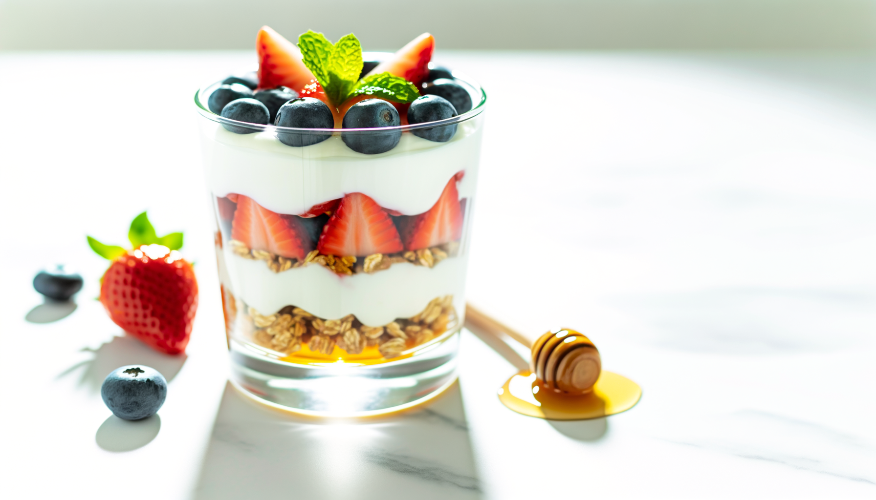 Parfait di Frutta e Yogurt Greco