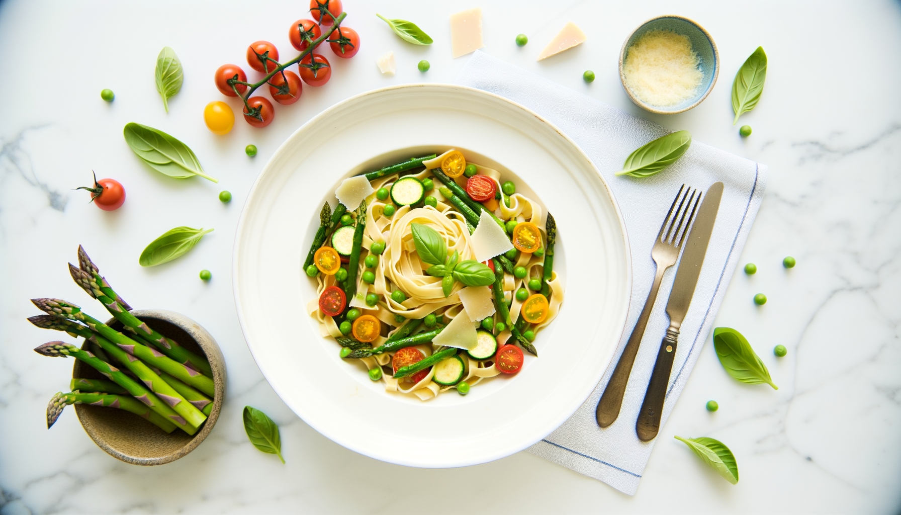 Pasta Primavera con Verdure di Stagione