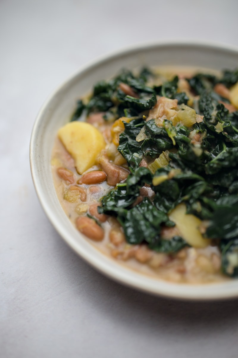 Polenta al Forno con Fagioli Borlotti e Cavolo Nero