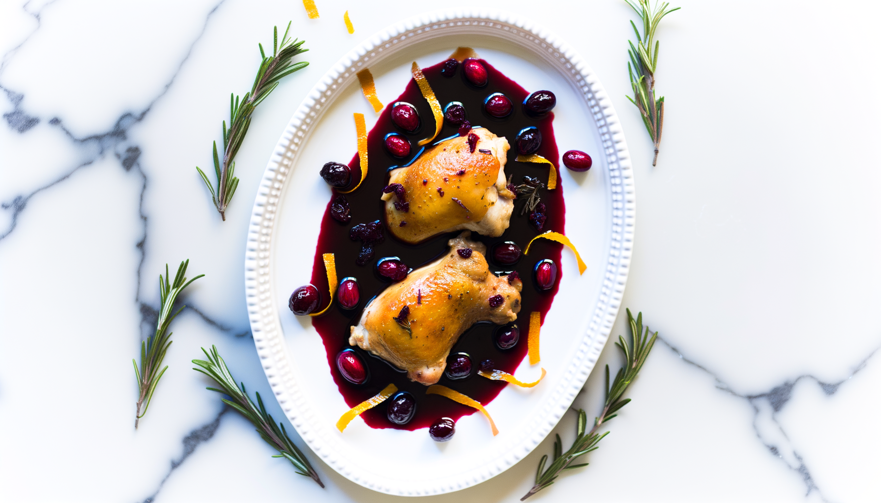 Pollo al Balsamico e Mirtilli Rossi