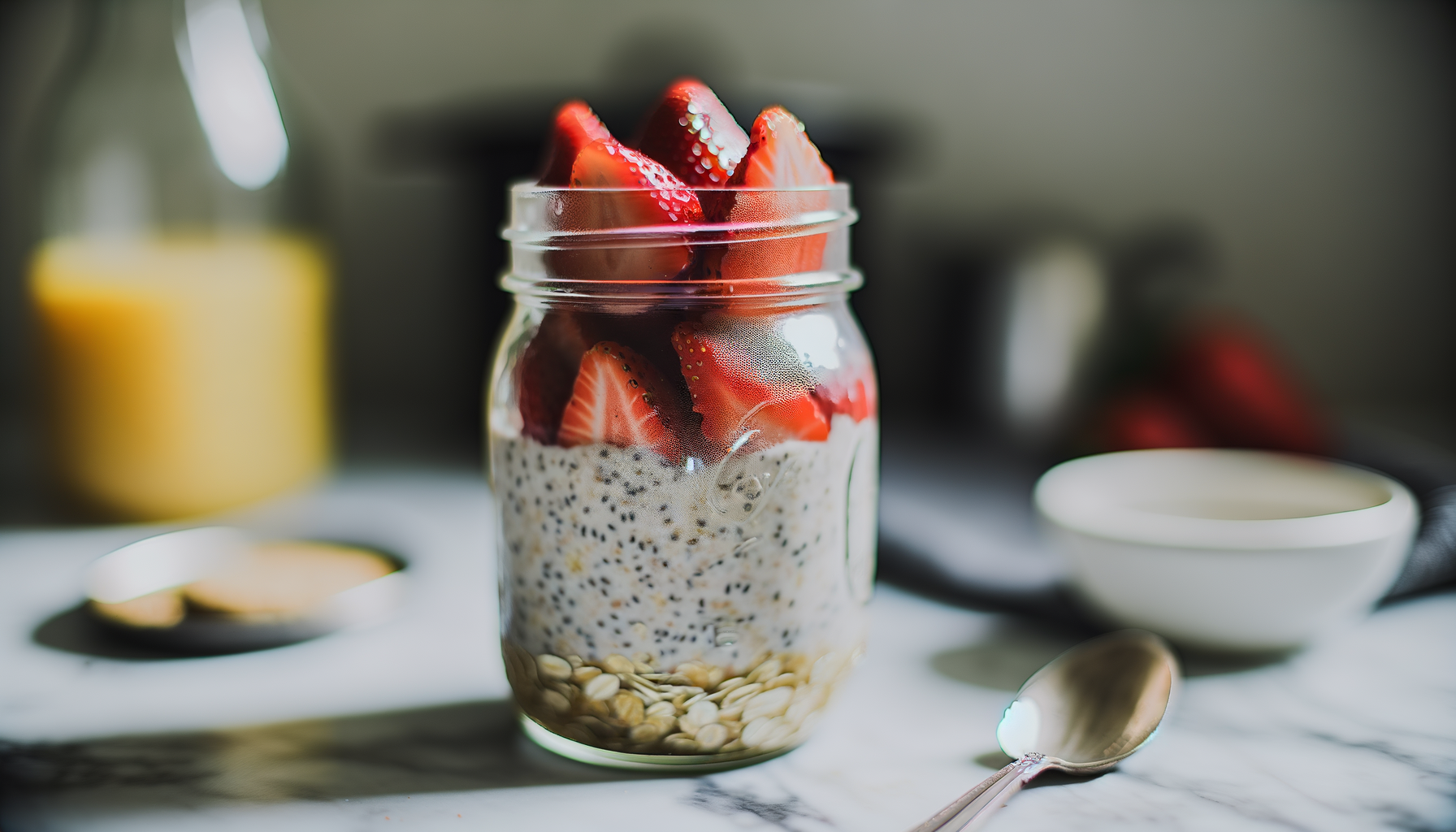 Porridge Notturno alle Fragole