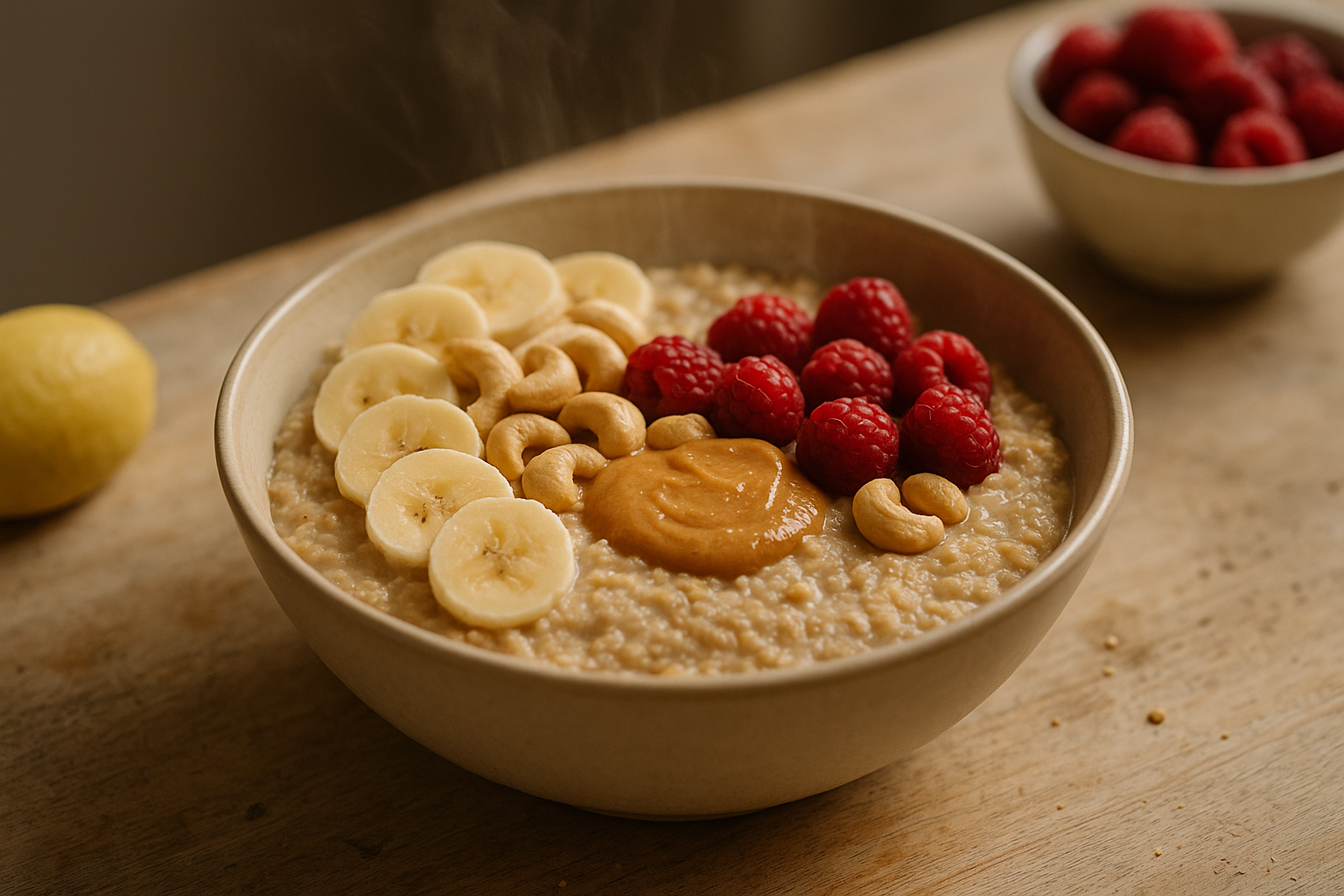 Porridge Proteico al Burro di Anacardi