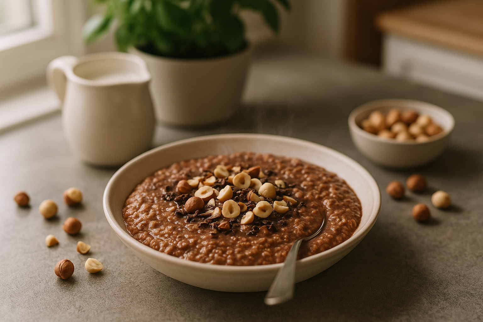 Porridge Proteico Cioccolato e Nocciole
