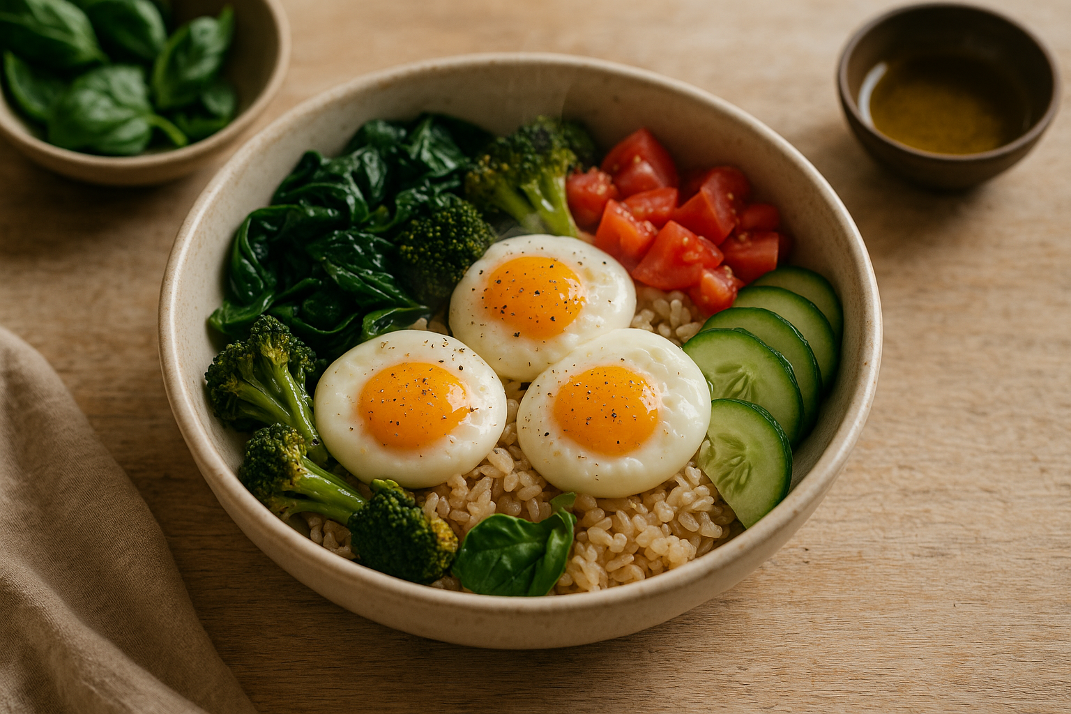 Power Bowl di Uova e Verdure