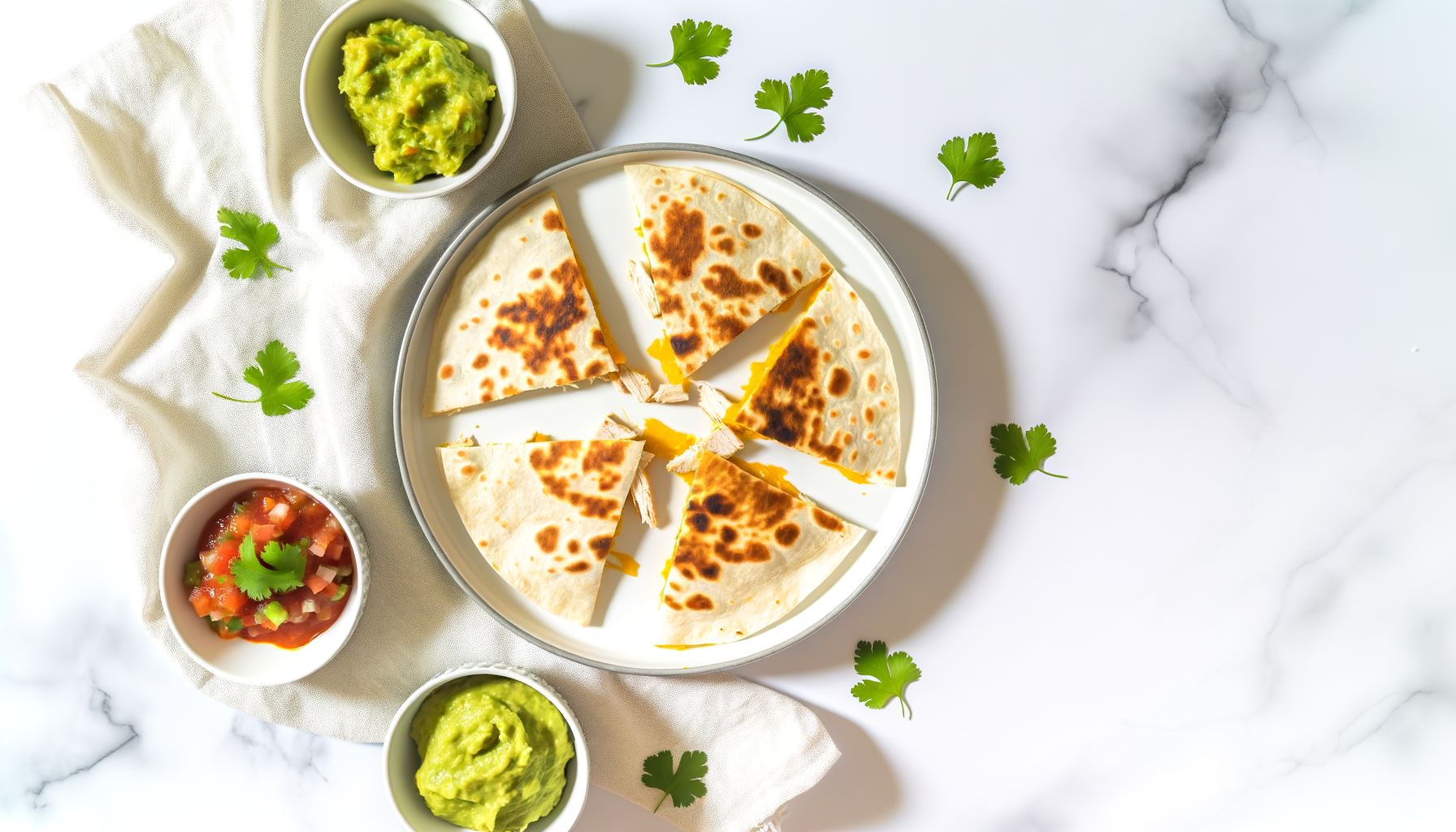 Quesadillas di Pollo Sane