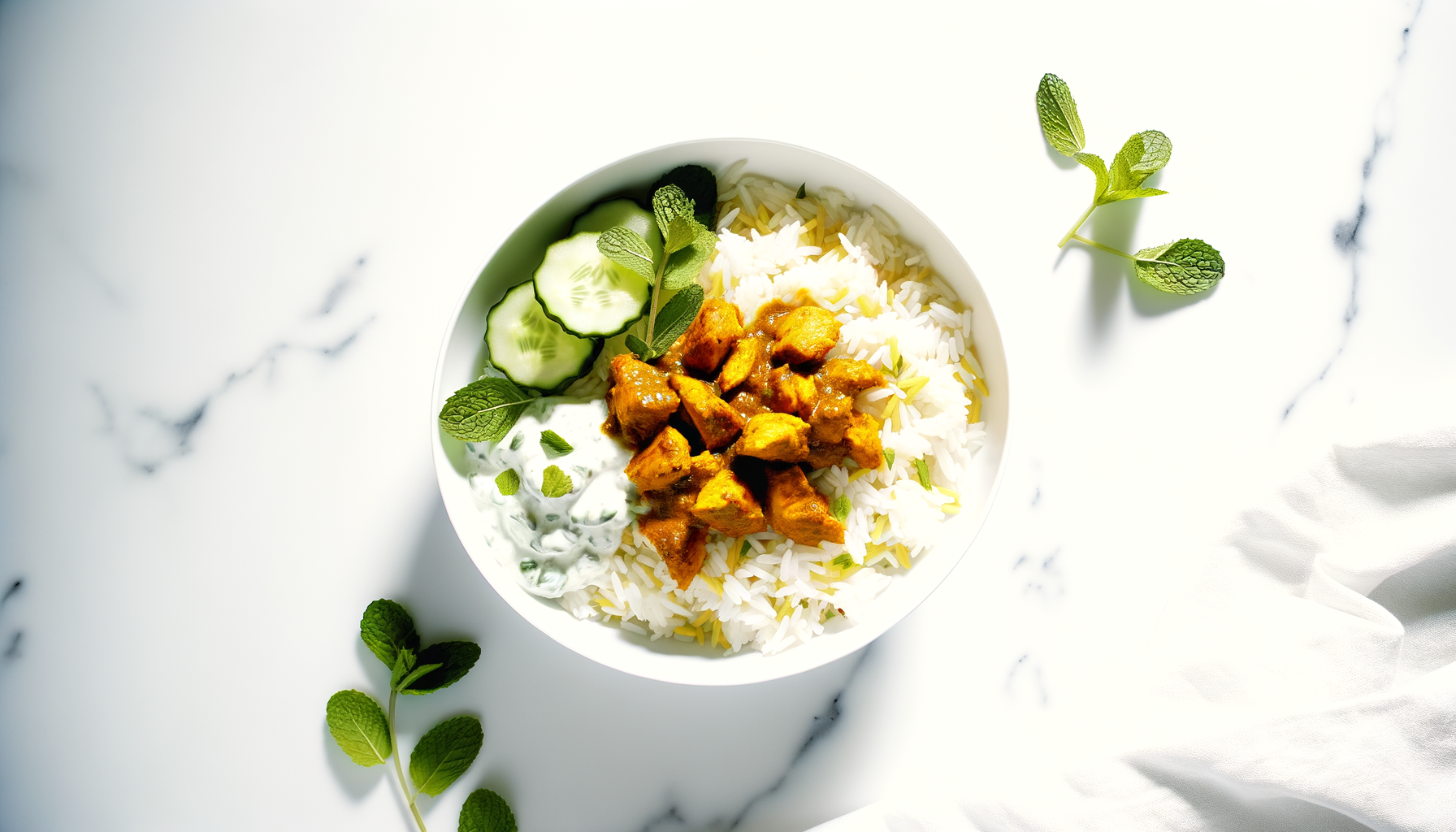 Riso Basmati con Pollo Speziato