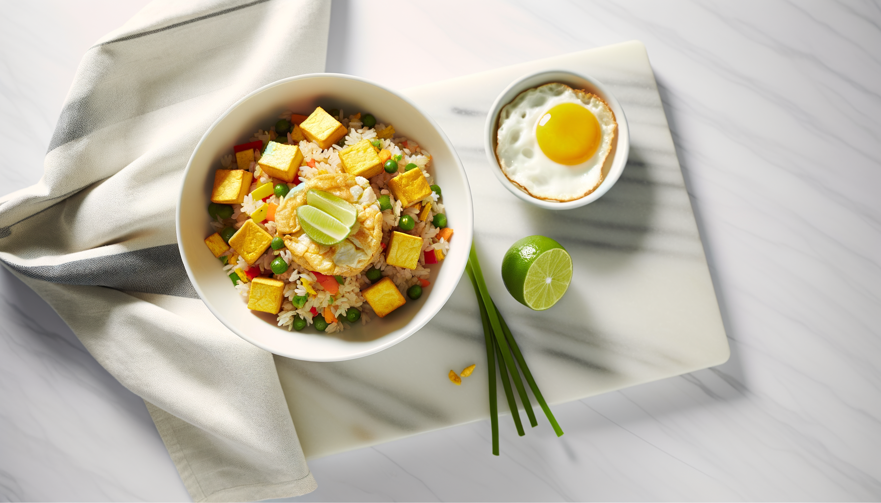 Riso Fritto Thai con Tofu e Verdure
