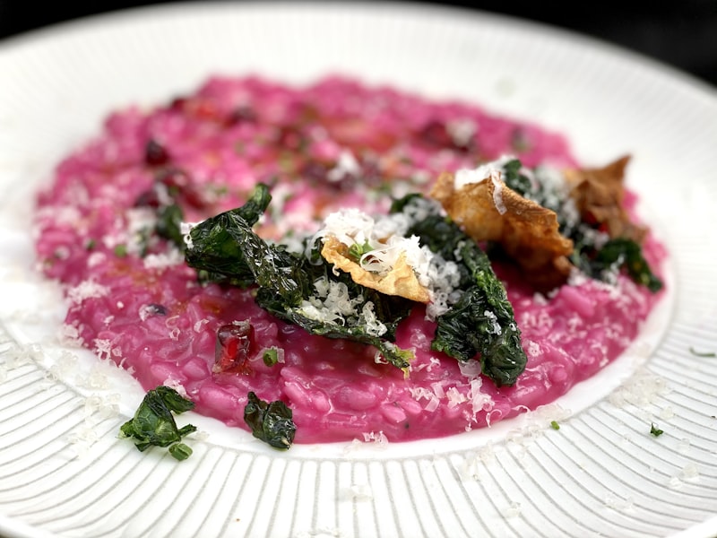 Risotto al Radicchio Trevigiano con Taleggio e Noci