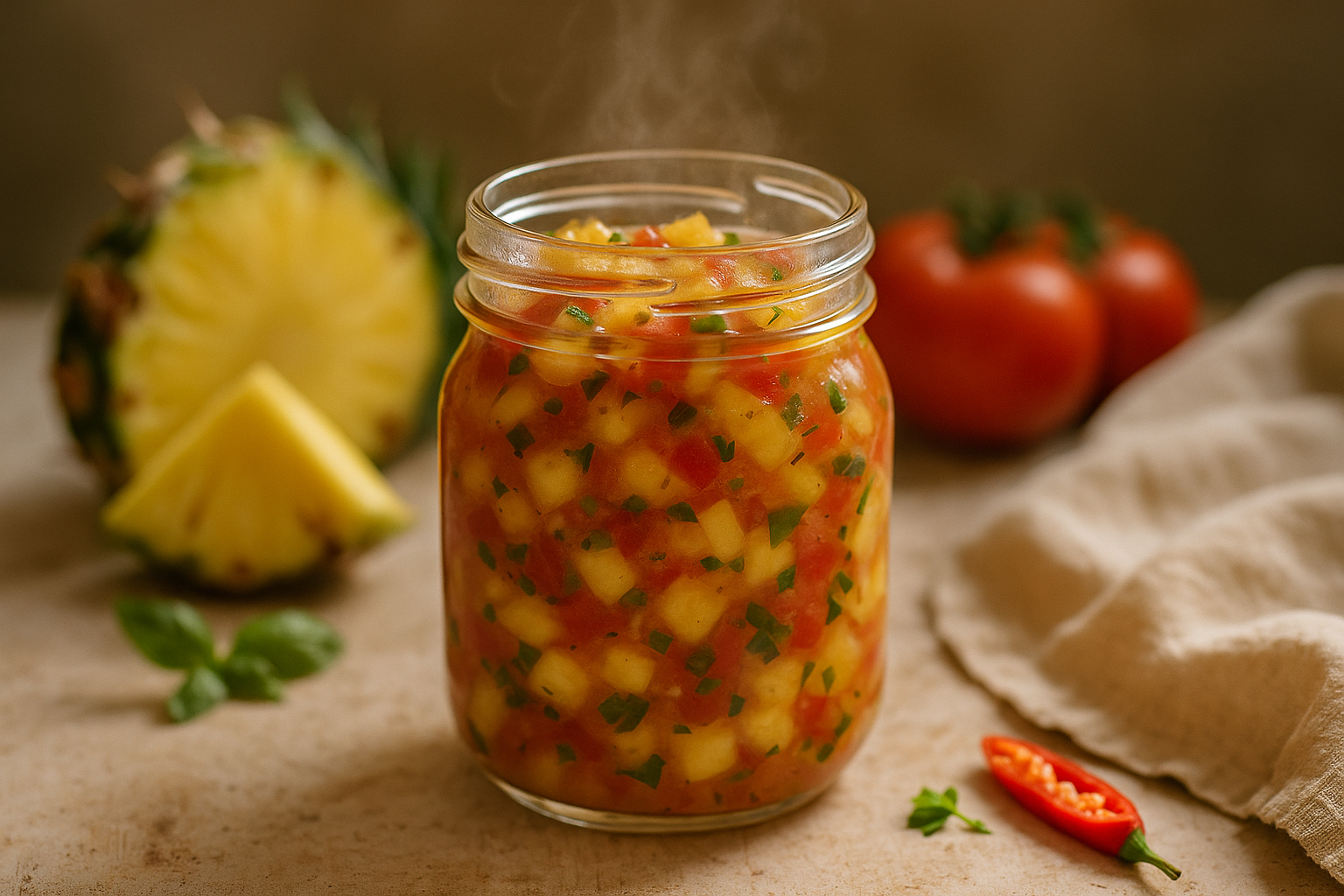 Salsa di Ananas Dolce e Piccante