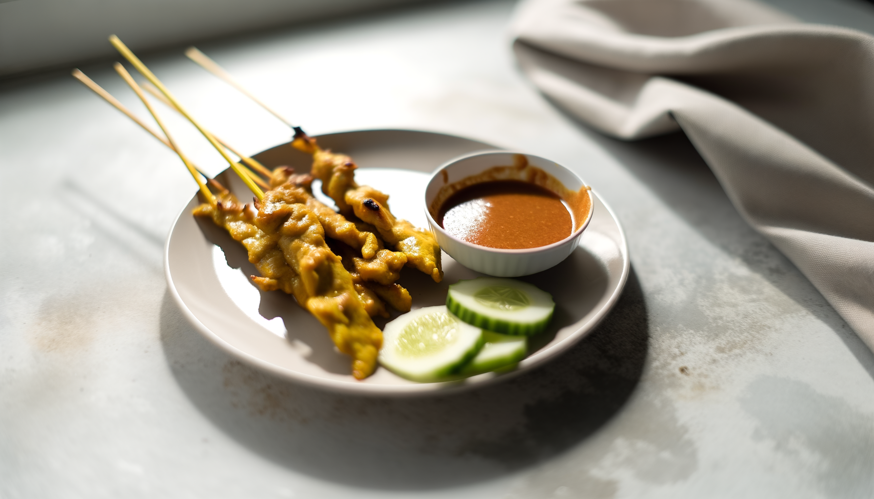 Satay di Pollo con Salsa Arachidi