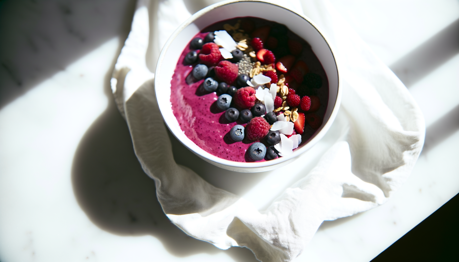 Smoothie Bowl ai Frutti di Bosco Viola