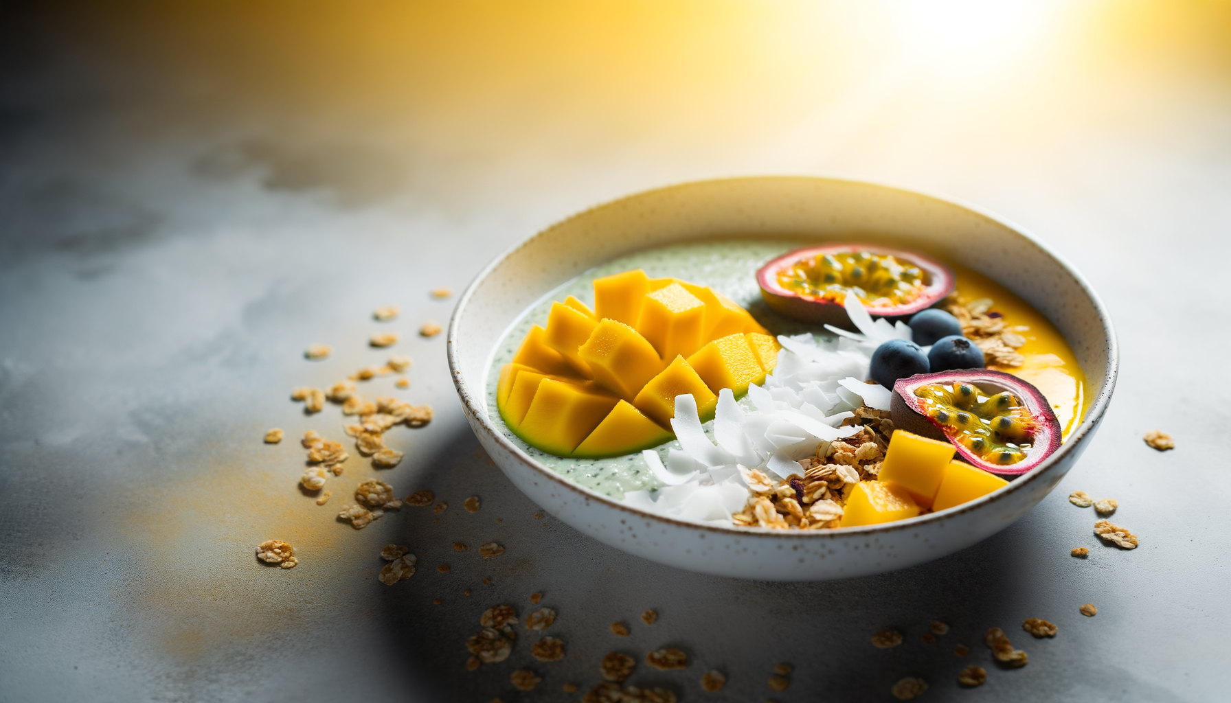 Smoothie Bowl alla Mango e Curcuma