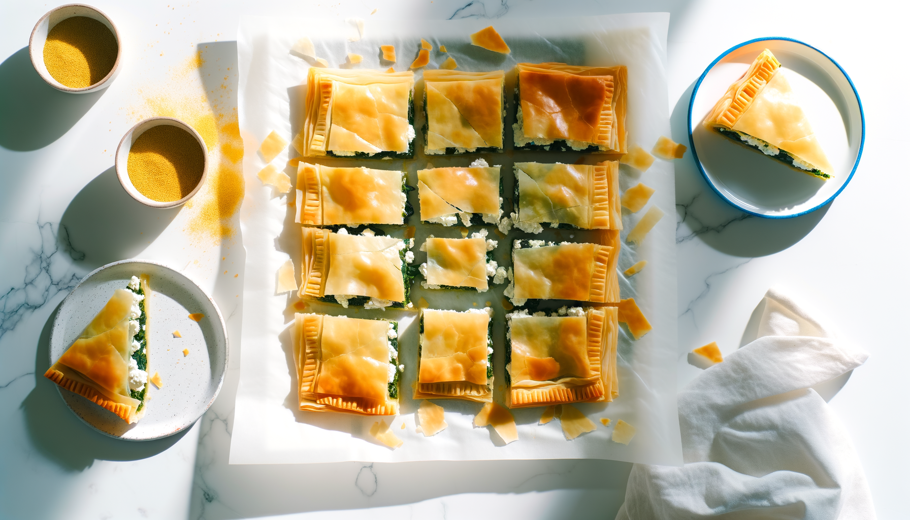 Spanakopita Torta di Spinaci e Feta Greca