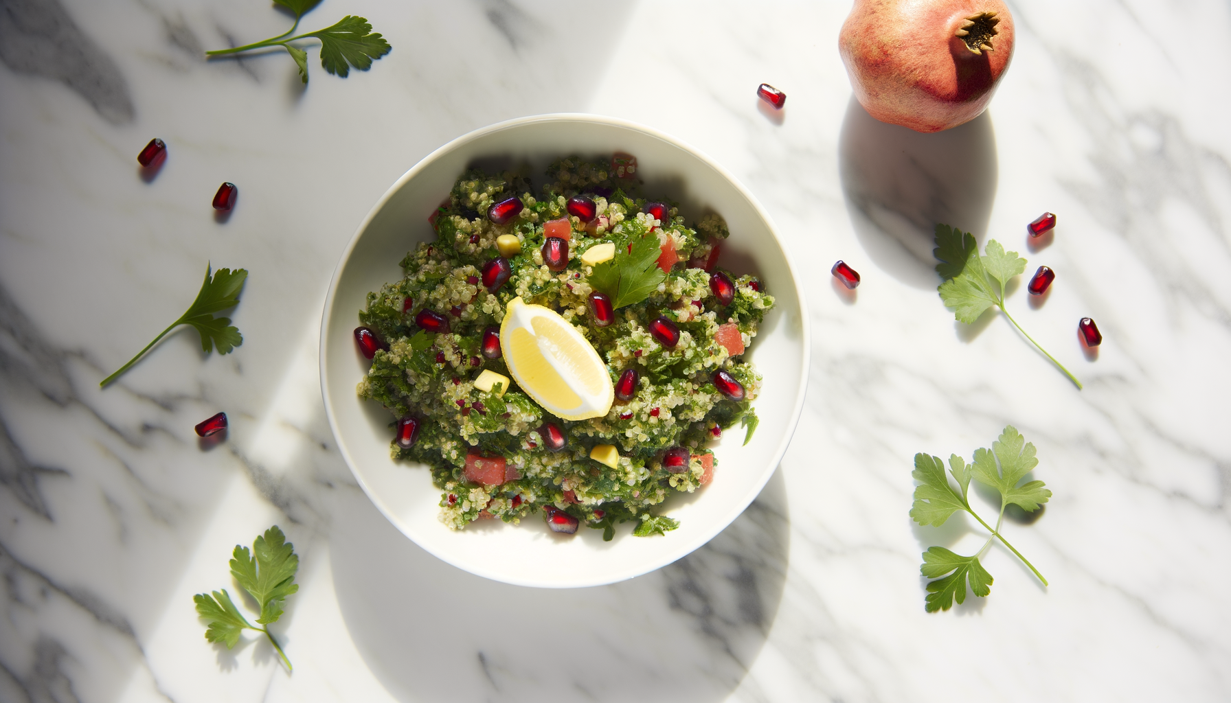 Tabbouleh di Quinoa con Melograno