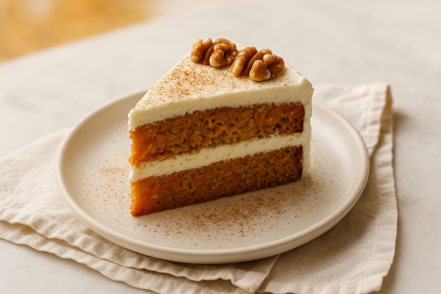 Torta di Carote con Frosting alla Ricotta