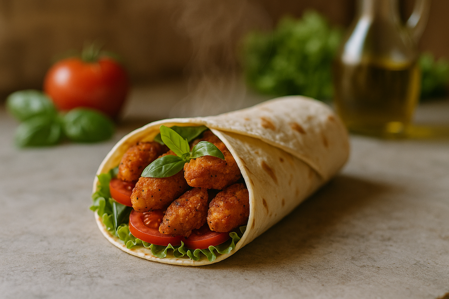 Wrap di Pollo Croccante Piccante