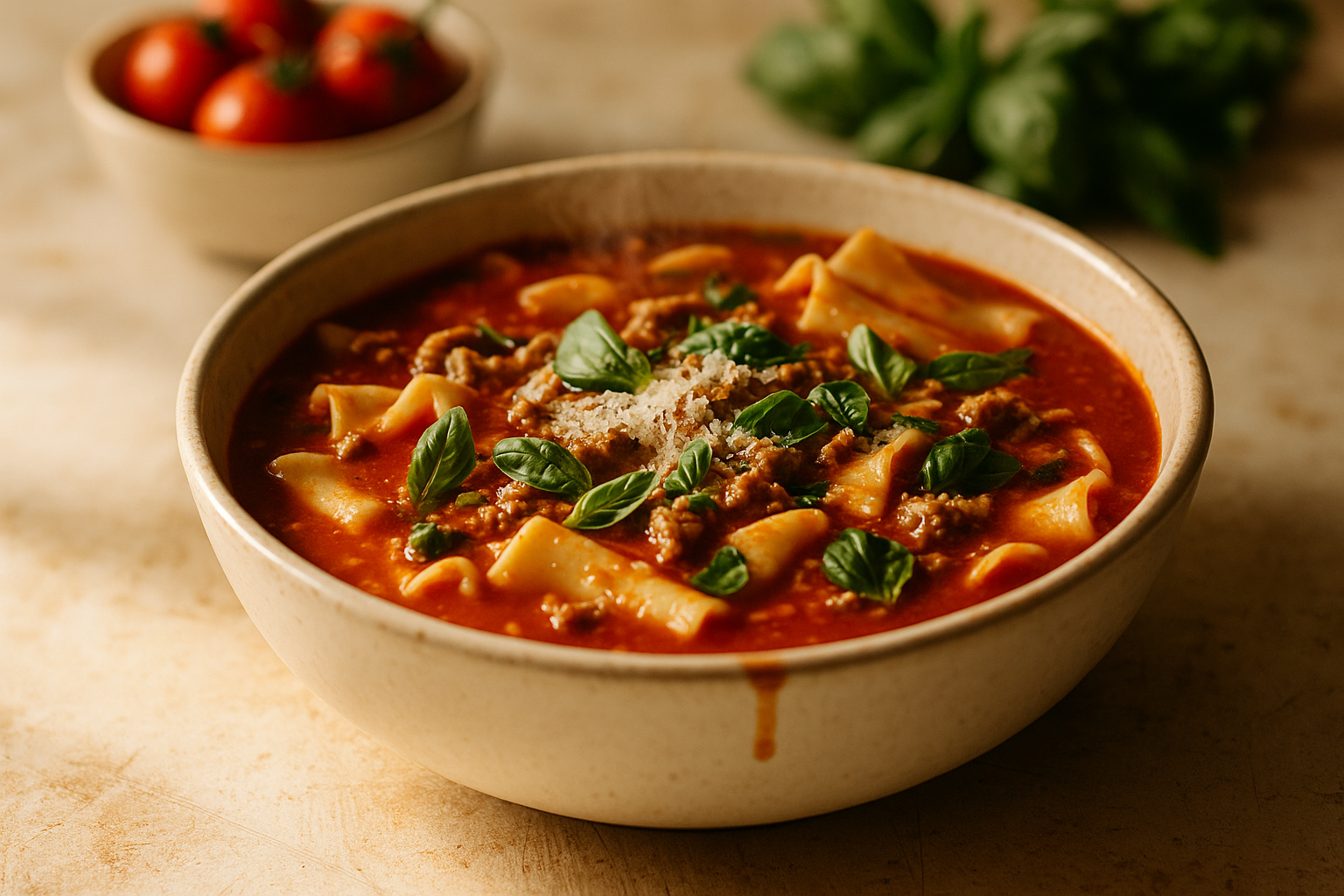 Zuppa di Lasagna in Pentola Unica
